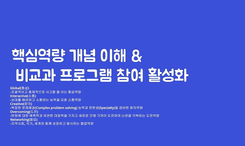 역량기반 교육활동 콘텐츠 (G-ICON 핵심역량 동영상)