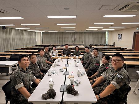 26년 하계입영훈련 B조 수료 전 학군단장 격려활동